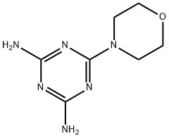 6-吗啉代-1,3,5-三嗪-2,4-二胺, 2827-42-1, 结构式