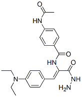 4-acetamido-N-[(Z)-2-(4-diethylaminophenyl)-1-(hydrazinecarbonyl)ethen yl]benzamide Structure