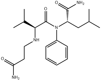 N-(2-CARBAMOYL-ETHYL)-VAL-LEU-ANILIDE 化学構造式