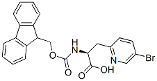 2-PYRIDINEPROPANOIC ACID, 5-BROMO-.ALPHA.-[[(9H-FLUOREN-9-YLMETHOXY)CARBONYL]AMINO]-, (.ALPHA.S)- Struktur