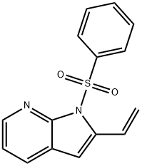 2-乙烯基-1-(苯磺酰基)-1H-吡咯并[2,3-B]吡啶,282734-64-9,结构式
