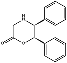 (5R,6S)-5,6-ジフェニル-2-モルホリノン 化学構造式