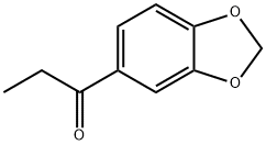 1-(1,3-ベンゾジオキソール-5-イル)-1-プロパノン 化学構造式