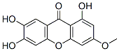 1,6,7-Trihydroxy-3-methoxy-9H-xanthen-9-one Struktur
