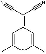 4-(ジシアノメチレン)-2,6-ジメチル-4H-ピラン 化学構造式
