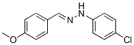 4-chloro-N-[(4-methoxyphenyl)methylideneamino]aniline Struktur