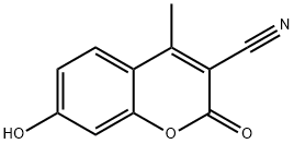 3-CYANO-7-HYDROXY-4-METHYLCOUMARIN Structure