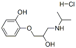 2-[2-hydroxy-3-[(1-methylethyl)amino]propoxy]phenol hydrochloride Struktur