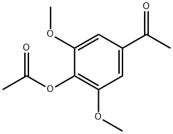 酢酸2,6-ジメトキシ-4-アセチルフェニル 化学構造式