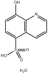 8-ヒドロキシキノリン-5-スルホン酸一水和物 化学構造式