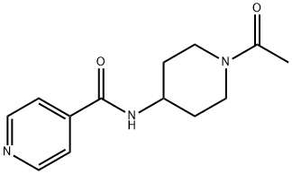 N-(1-Acetyl-4-piperidinyl)-4-pyridinecarboxamide Structure