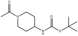 1-ACETYL-4-BOCAMINO-PIPERIDINE Struktur
