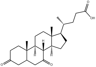 3,7-二氧代-胆烷-24-酸, 28332-53-8, 结构式