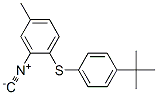 1-[(4-tert-ブチルフェニル)チオ]-2-イソシアノ-4-メチルベンゼン 化学構造式