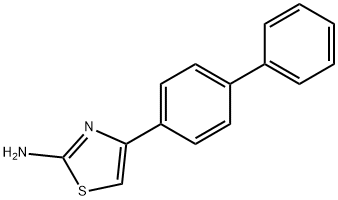 4-(ビフェニル-4-イル)チアゾール-2-アミン 化学構造式