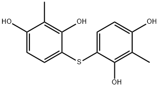 4,4'-thiobis[2-methylresorcinol] Structure