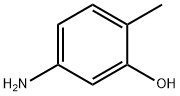 2-甲基-5-氨基苯酚,2835-95-2,结构式