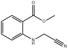 Benzoic acid, 2-[(cyanomethyl)amino]-, methyl ester (9CI) Struktur