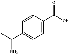 4-(1-アミノエチル)安息香酸 化学構造式