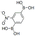 1,4-Bis(dihydroxyboryl)-2-nitrobenzene Struktur