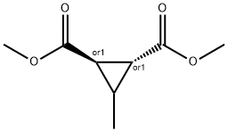 3-メチル-TRANS-1,2-シクロプロパンジカルボン酸ジメチル 化学構造式