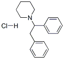 1-(1,2-diphenylethyl)piperidine hydrochloride Structure