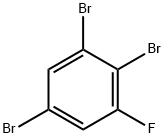 1-フルオロ-2,3,5-トリブロモベンゼン 化学構造式