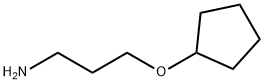 3-(シクロペンチルオキシ)-1-プロパンアミン 化学構造式