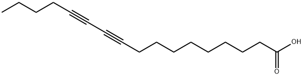 10,12-ヘプタデカジイン酸 化学構造式