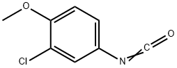 2-クロロ-4-イソシアナト-1-メトキシベンゼン 化学構造式
