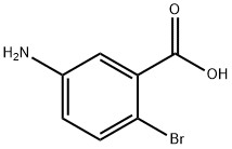 5-アミノ-2-ブロモ安息香酸 化学構造式