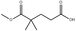5-メトキシ-4,4-ジメチル-5-オキソペンタン酸 化学構造式