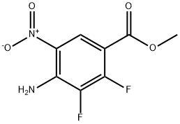 4-氨基-2,3-二氟-5-硝基苯甲酸甲酯,284030-58-6,结构式