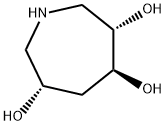 1H-Azepine-3,4,6-triol, hexahydro-, (3S,4S,6S)- (9CI) Struktur