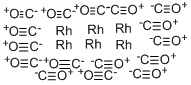 ヘキサロジウムヘキサデカカルボニル 化学構造式