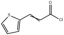 (E)-3-(2-噻吩)丙烯酰氯, 28424-61-5, 结构式