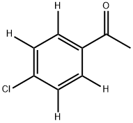 4′-クロロアセトフェノン-2′,3′,5′,6′-D4 化学構造式