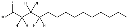 DL-3-HYDROXYTETRADECANOIC ACID-2,2,3,4,4-D5 Structure