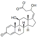 (17Z)-11beta,21-dihydroxypregna-1,4,17(20)-trien-3-one 21-acetate Structure