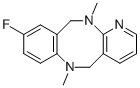 9-FLUORO-6,12-DIMETHYL-5,6,11,12-TETRAHYDRO-1,6,12-TRIAZA-DIBENZO[A,E]CYCLOOCTENE Struktur