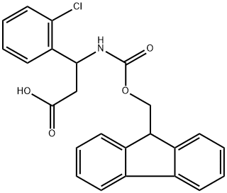 FMOC-DL-3-(2-CHLOROPHENYL)-3-AMINO-PROPIONIC ACID Structure