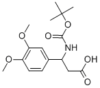 N-BOC-DL-3-氨基-3-(3,4-二甲氧基苯基)丙酸,284492-37-1,结构式