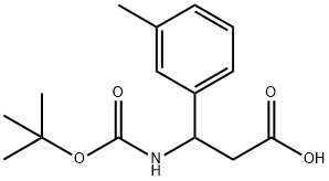 3-[(TERT-BUTOXYCARBONYL)AMINO]-3-(3-METHYLPHENYL)PROPANOIC ACID Struktur