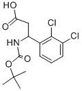 BOC-(RS)-3-氨基-3-(2,3-二氯苯基)-丙酸, 284493-64-7, 结构式