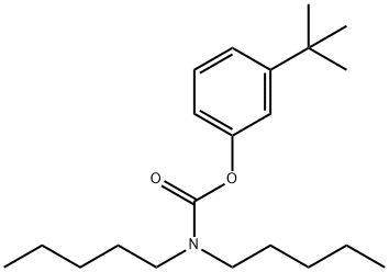 N,N-ジペンチルカルバミン酸3-tert-ブチルフェニル 化学構造式