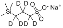 3‐(トリメチルシリル)‐1‐プロパン‐1,1,2,2,3,3,‐D6‐スルホン酸ナトリウム(DSS‐D6) 化学構造式
