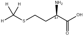 D‐メチオニン‐D3(S‐メチル‐D3) 化学構造式