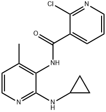 2-Chloro-N-[2-(cyclopropylaMino)-4-Methyl-3-pyridinyl]-3-pyridinecarboxaMide Struktur