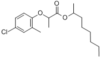 2-[(4-クロロ-o-トリル)オキシ]プロピオン酸6-メチルヘプチル 化学構造式