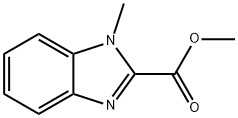 1-メチル-2-ベンズイミダゾールカルボン酸メチル 化学構造式